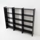 Black metal bookcase, 1970s