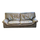 Canapé 2 ou 3 places Roche Bobois en cuir véritable gris brun