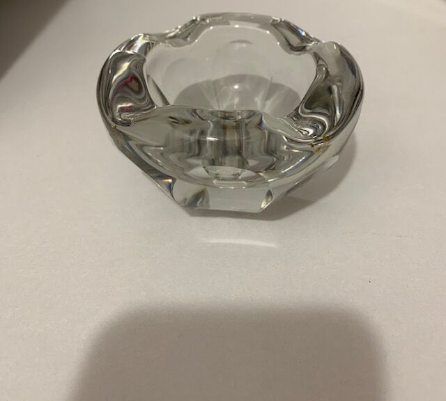 Cendrier en verre et cristal Baccarat