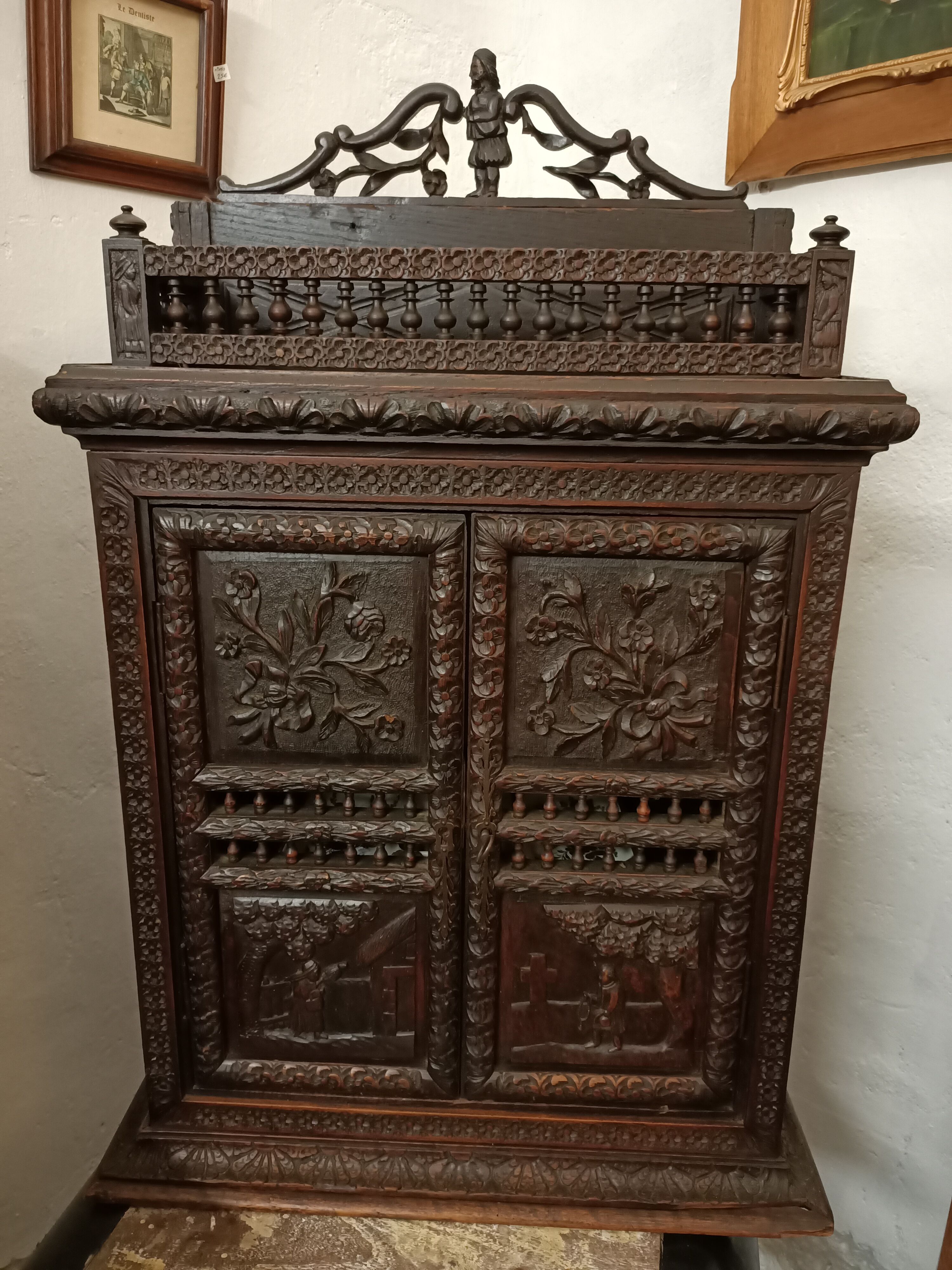 Carved piece of furniture