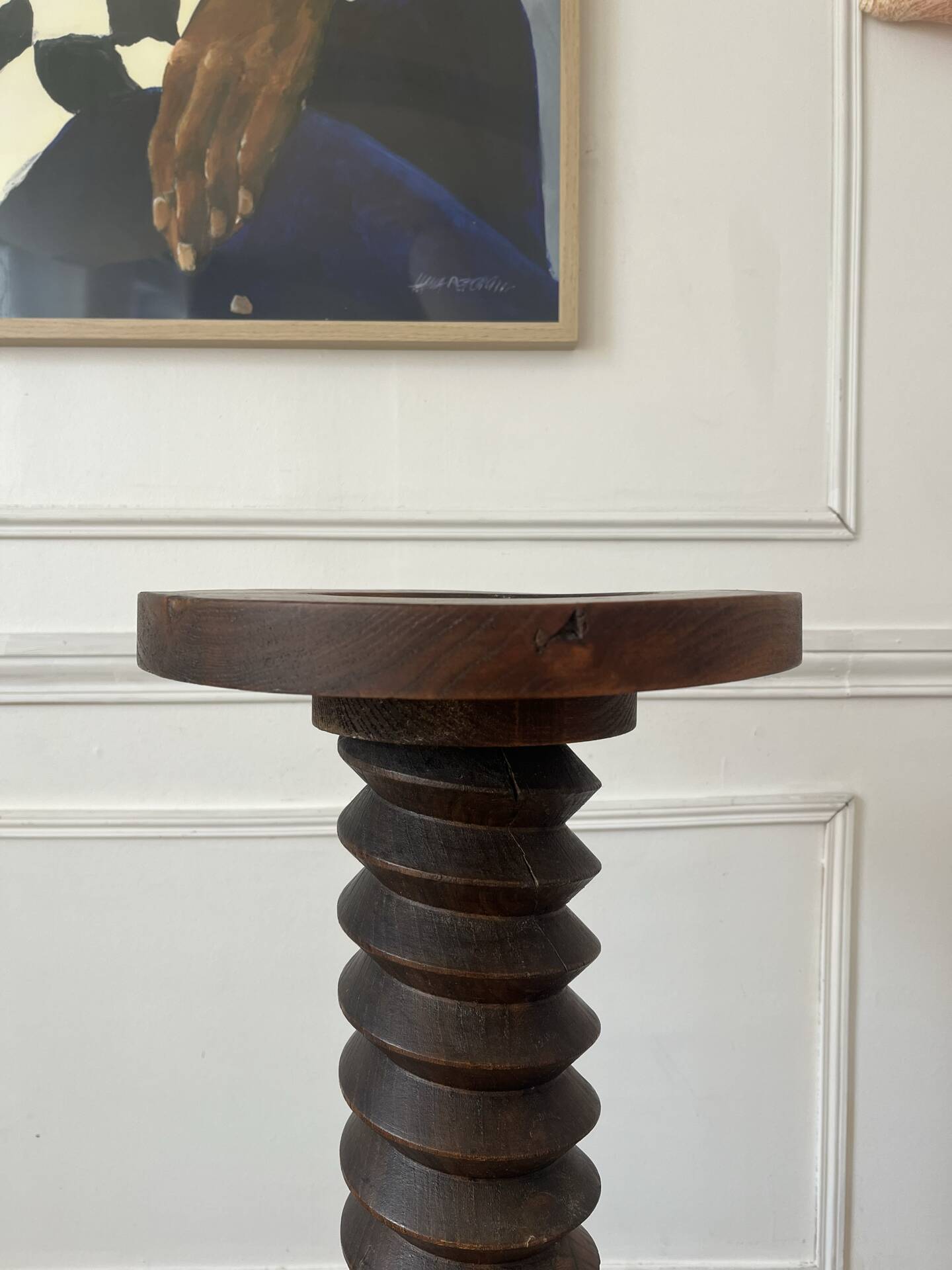Column support screw for wooden press