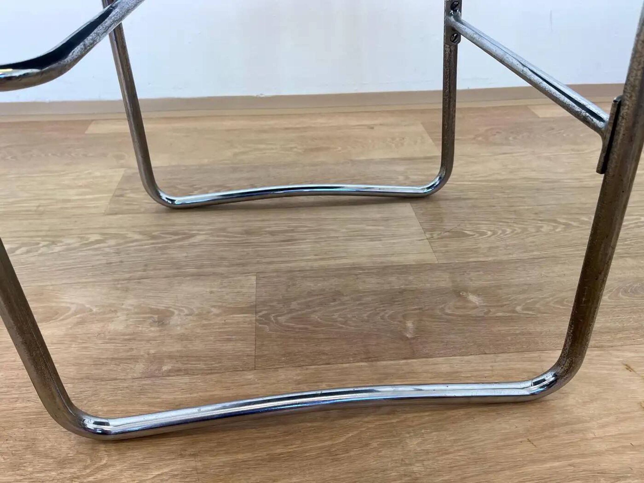 Tubular steel chrome Bauhaus chair by Hynek Gottwald - 1930 (Eisengarn)