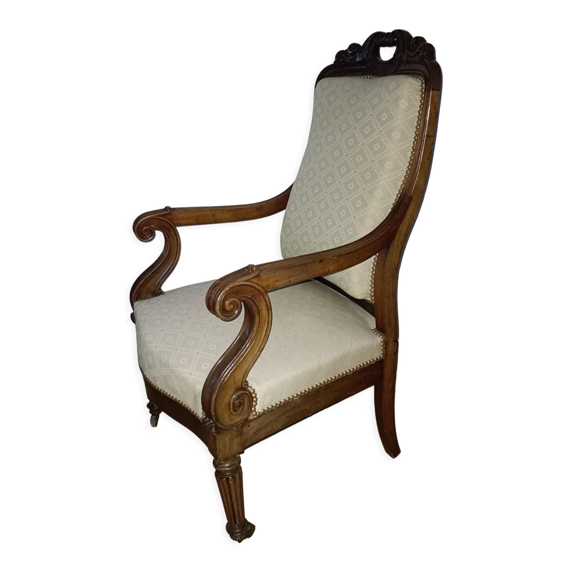 Mahogany armchair 19th