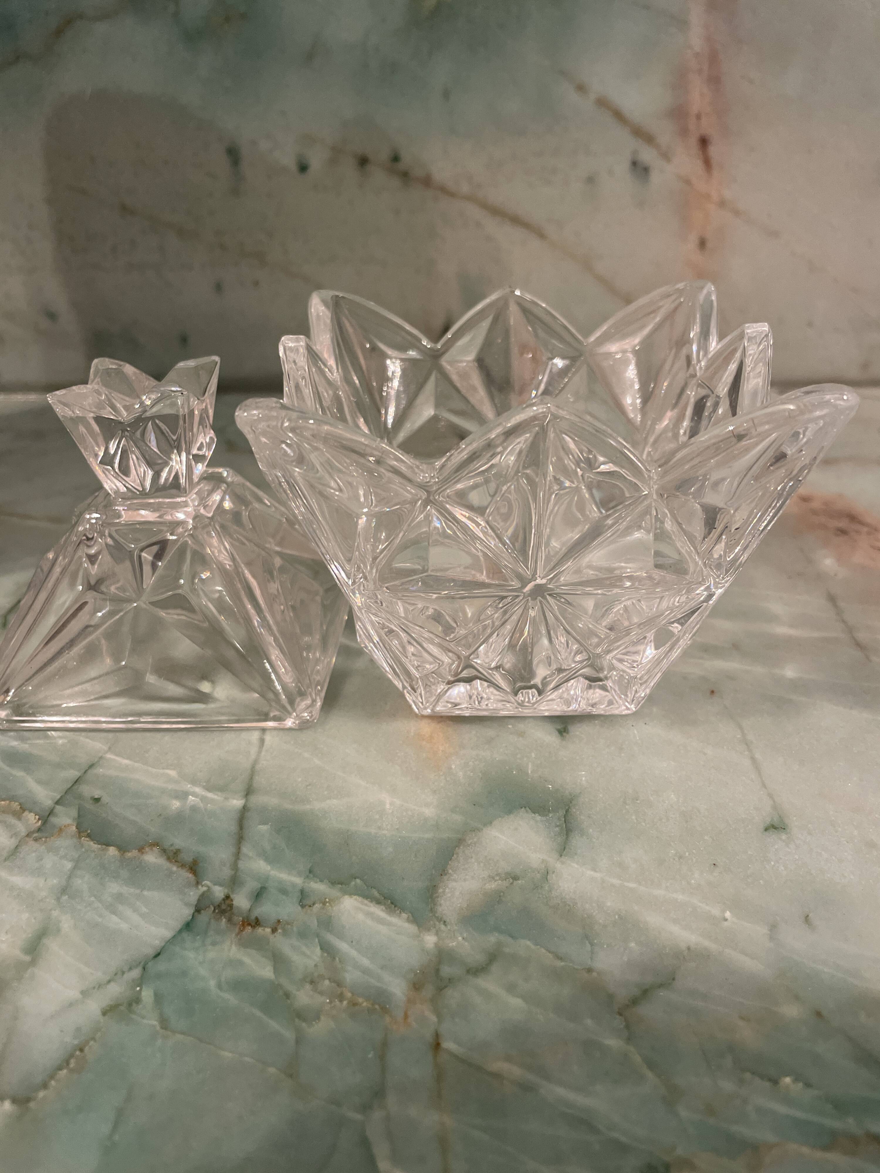 Glass sugar bowl from Guili
