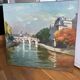 Painting signed Oil on canvas circa 1989 dimension: height -67cm- Length -73 cm-