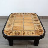 Herbarium Coffee Table by Roger Capron, Vallauris, 1970s