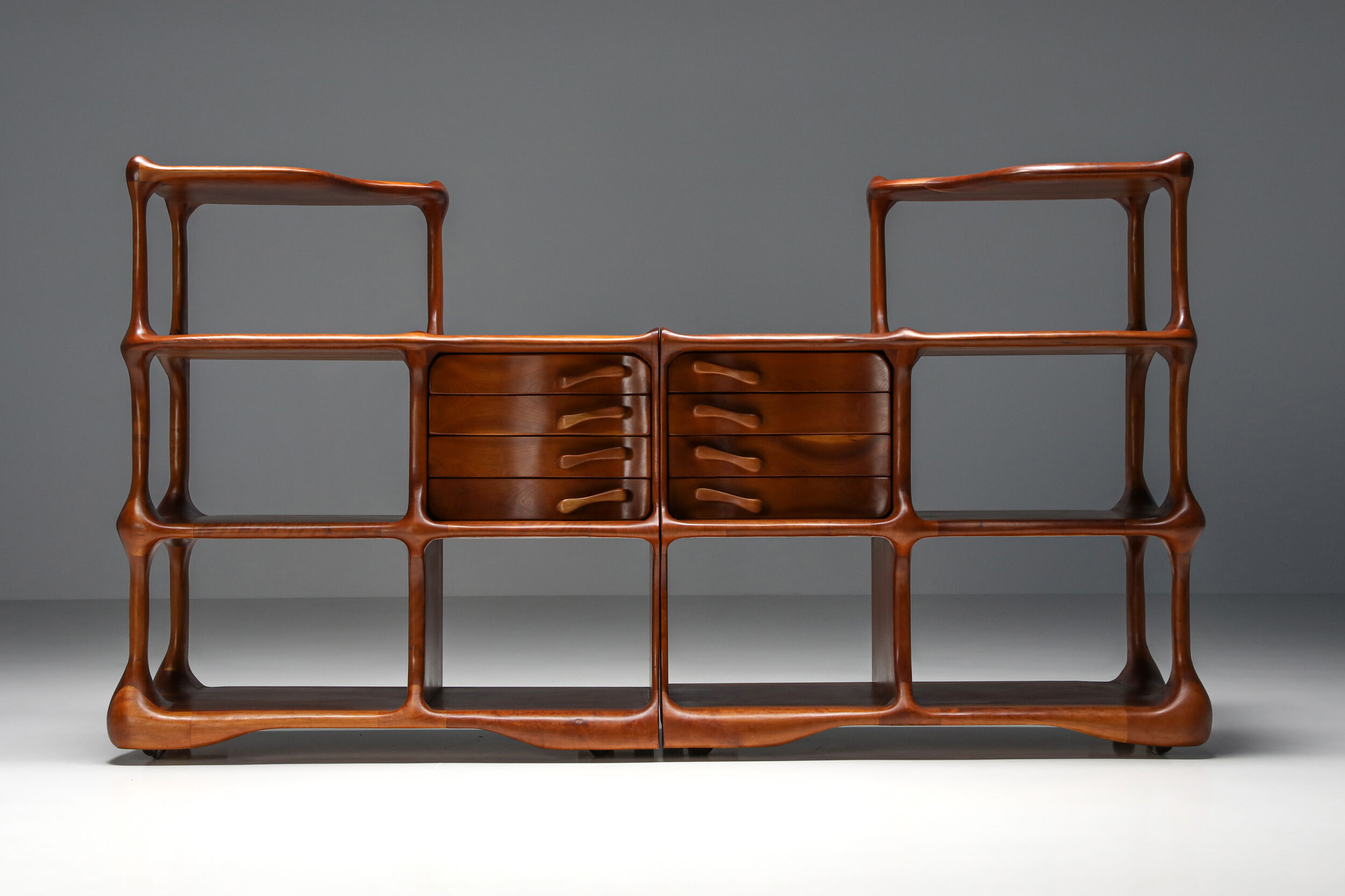 Open storage shelves by Charles Fisher and Howard Osinski - 1970's