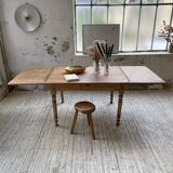 Walnut farmhouse table + extensions