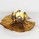 Rare "Waterlily" table lamp by Tommaso Barbi for Bottega Gadda, Italy, 1960s