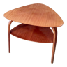 Tripod coffee table bow wood Steiner