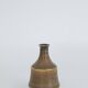 Small Mid-Century Scandinavian Modern Collectible Vase in Earthy Brown Stoneware by G. Borg, Set of 3