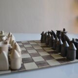 Handmade soapstone chess set / Soap stone chess