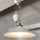Suspension rises and falls in white glazed ceramic by The French House.