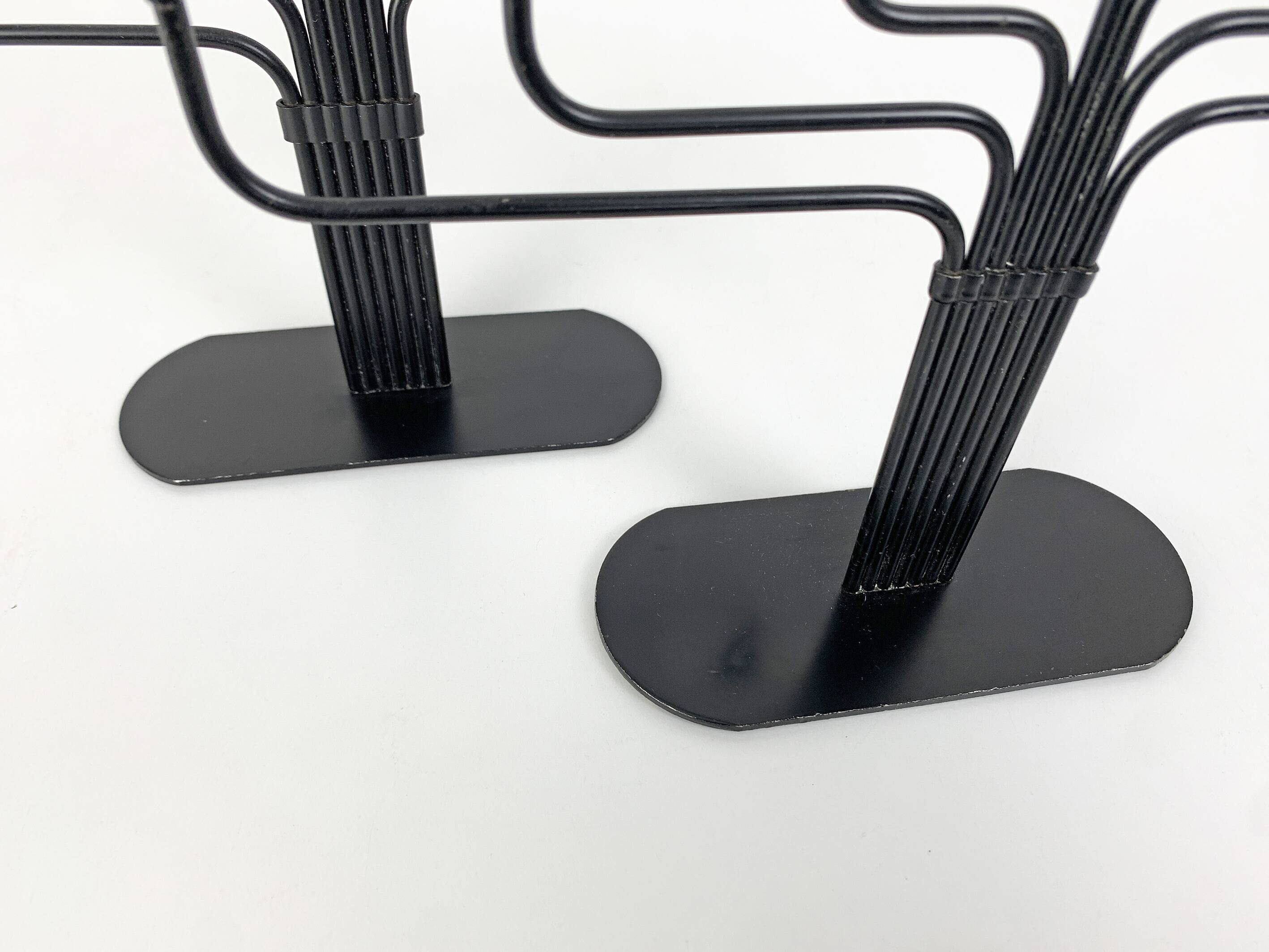 Pair of candelabra by Gunnar Ander for Ystad Metall, Sweden, 1950s.