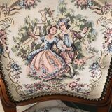 Fauteuil ancien merisier