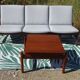 Modular 3-seater sofa + a teak coffee table by Karl SØrlie & SØnner