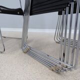 Omstack vintage metal chairs BIEFFEPLAST 1970s