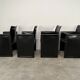8 style Korium leather chairs in the style of Matteo Grassi