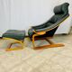 Kroken armchair and footstool by Nelo Möbel Sweden.