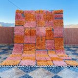 Handmade colourful rug from the Atlas Mountains 3/2m