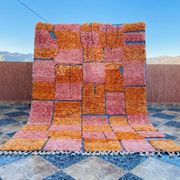 Handmade colourful rug from the Atlas Mountains 3/2m