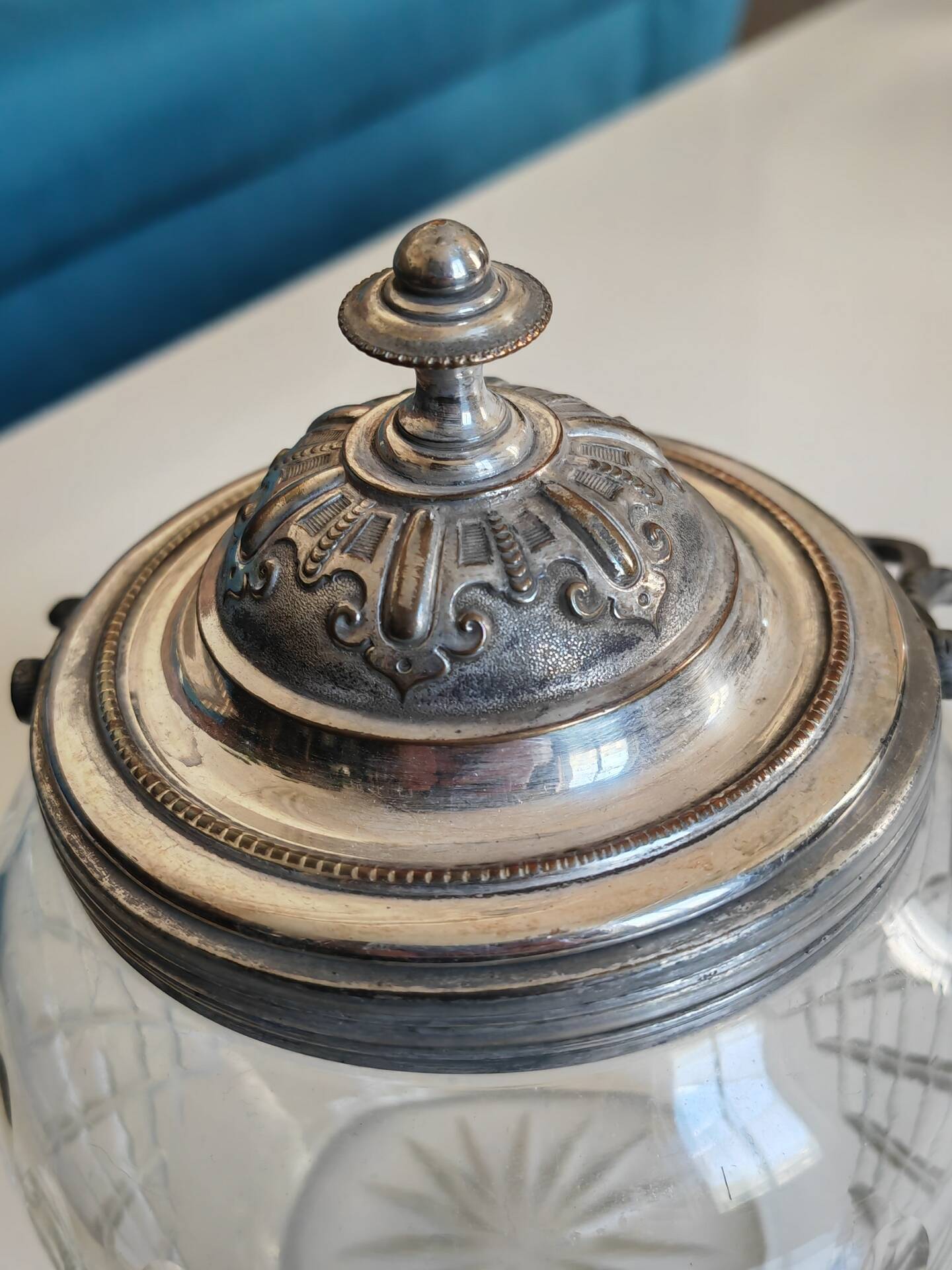 Antique biscuit jar