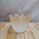 Vintage tulip lampshade in frosted glass.