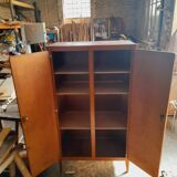 Vintage compass feet school cupboard