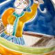 Vintage Ceramic Lamp by Giovanni De Simone, 1970's, Italy