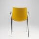 Mid-Century Yellow Chair with Metal Frame and Plastic Seat, Belgium