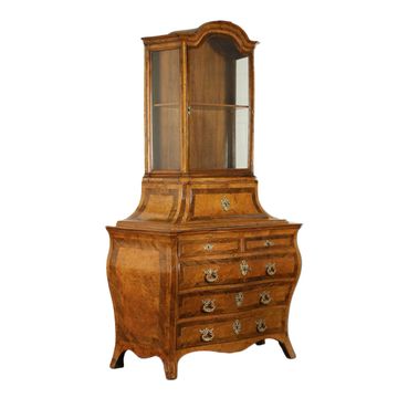 Commode baroque en érable, peuplier et bronze, Émilie, Italie, 1700