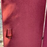 Old wooden screen covered with velvet 4 sheets