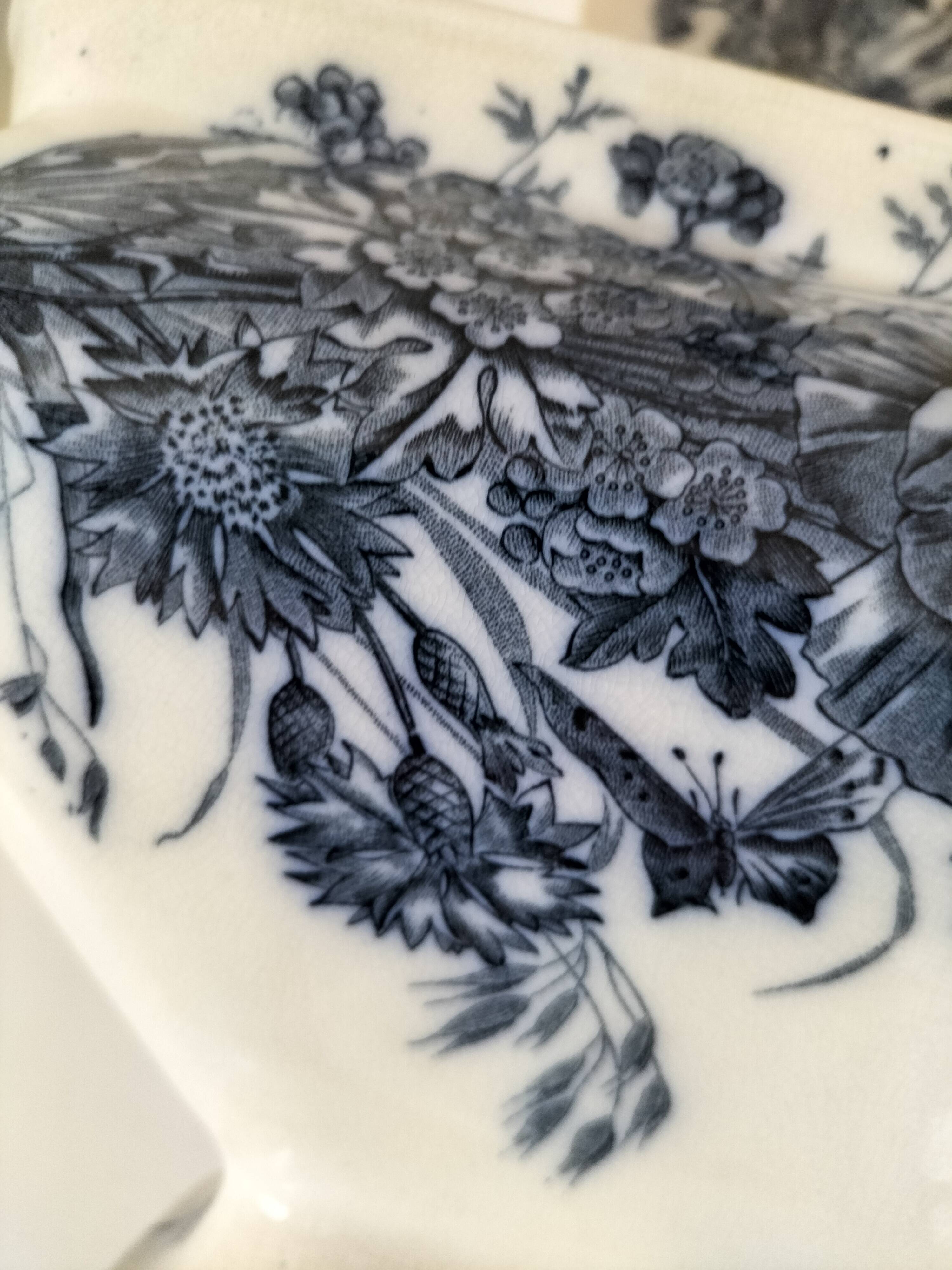 Antique set of rectangular dish and soup tureen – Mouzin-Lecat & Cie