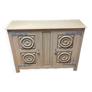 Meuble bas en chêne