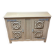 Low furniture in sanded/shot-blasted solid oak - Breton style