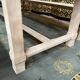 Farmhouse table and its two aero gummed benches