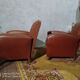 Paire de fauteuils club moustache 1940