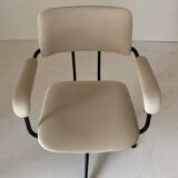 1960s vintage swivel velvet desk chair