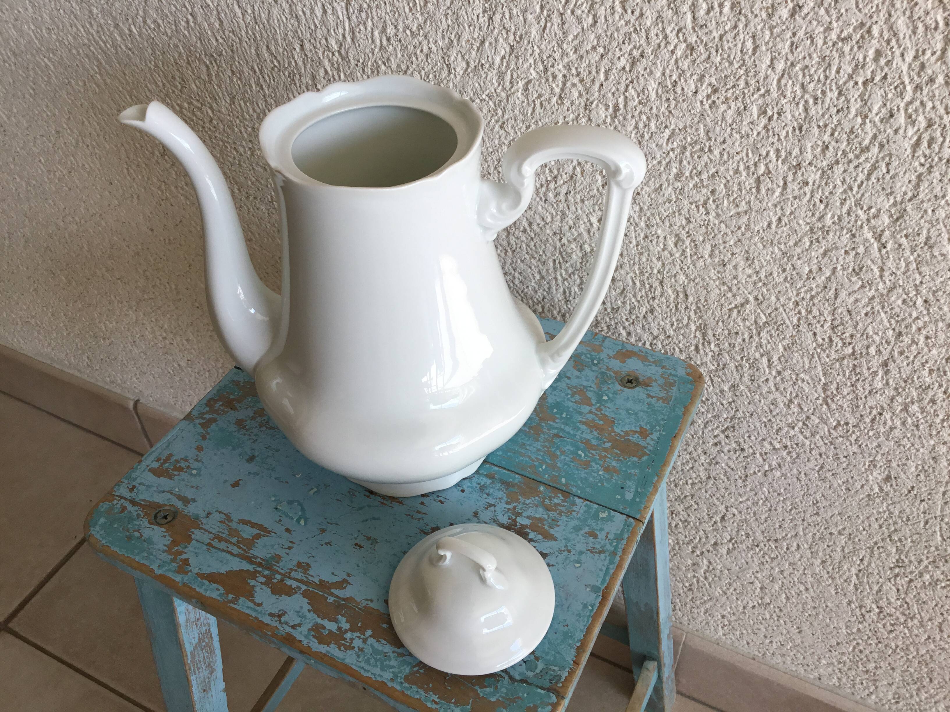 White coffee or teapot