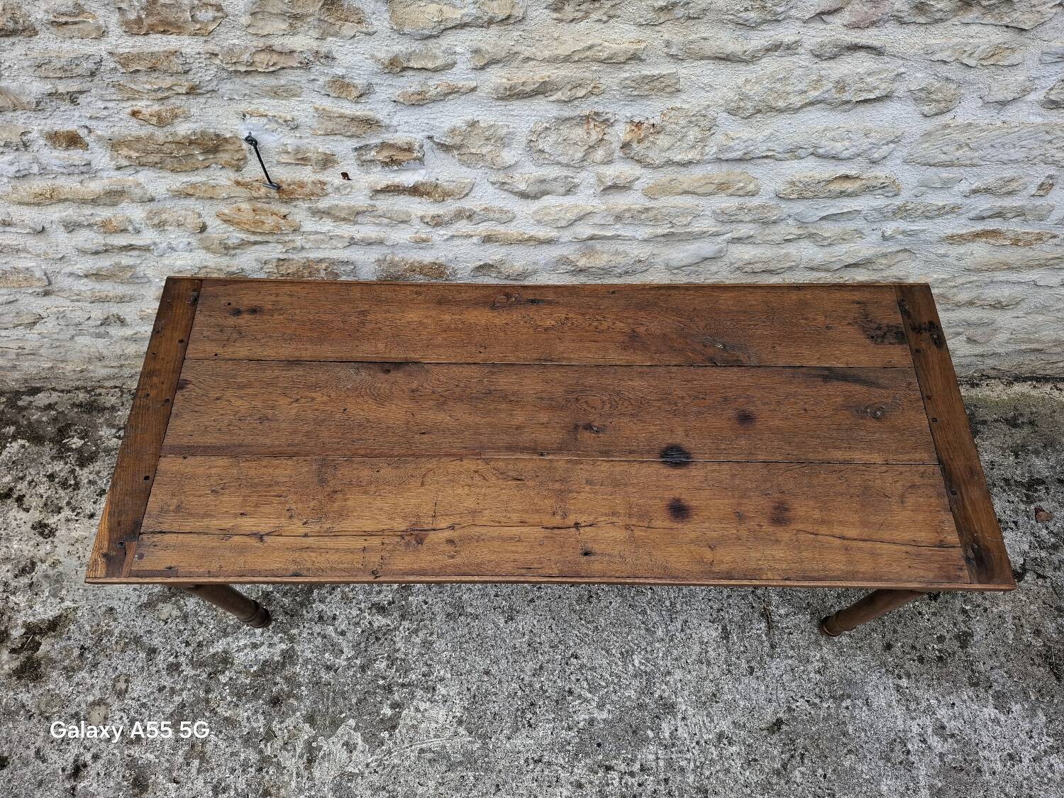 Oak farmhouse table