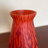 Art Deco glass paste vase