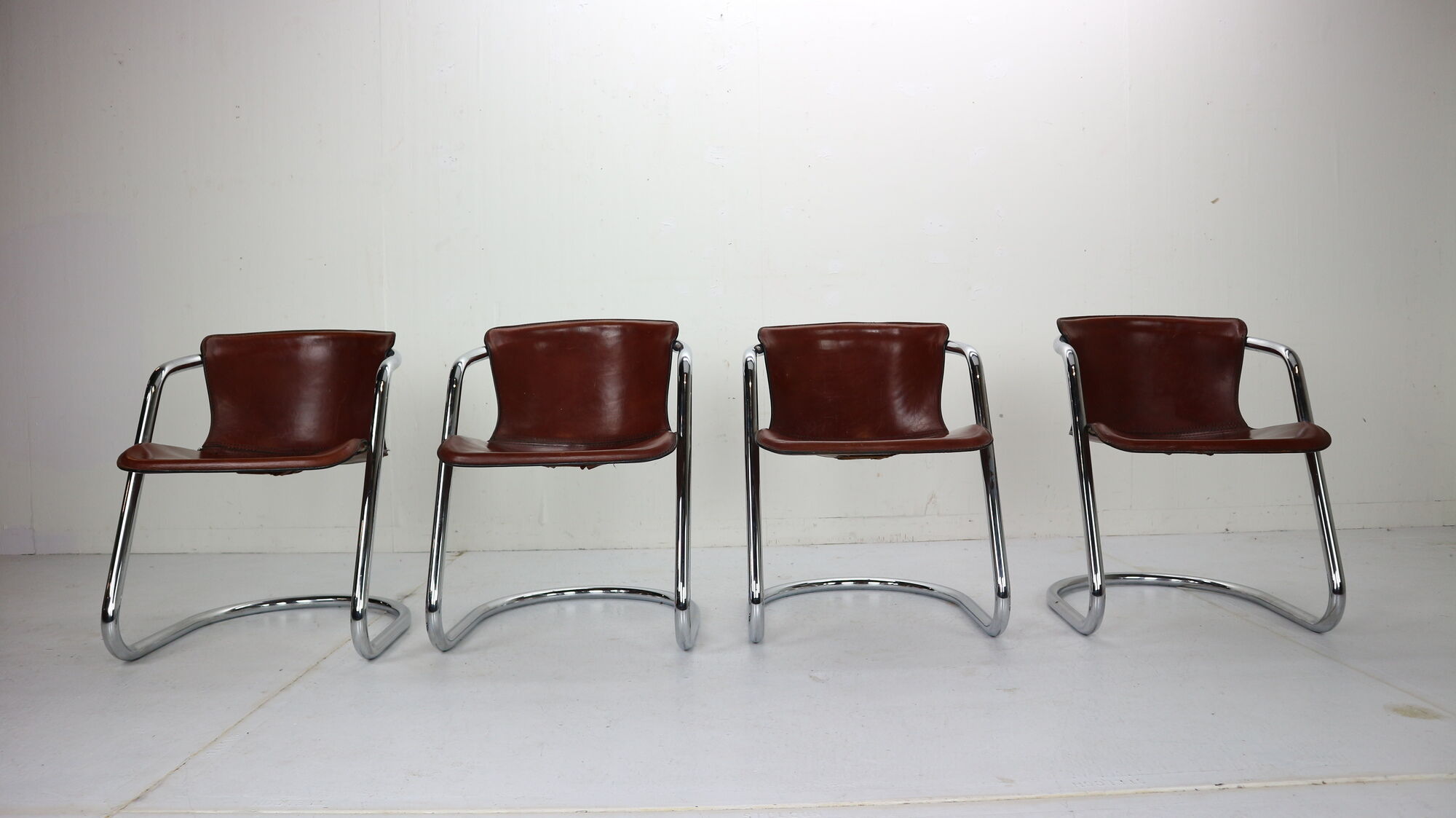 Set of 4 chairs for Cidue, 1970s, Italy