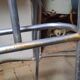 Aluminum floor coat rack