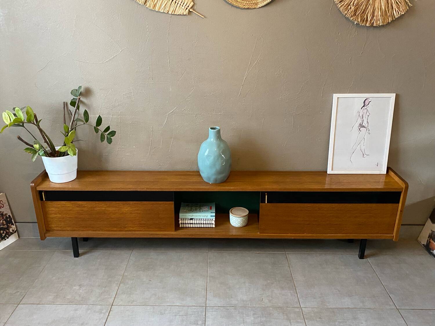 Vintage Maurice Pré attribution sideboard (shallow)