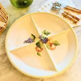 Dish with slip compartments