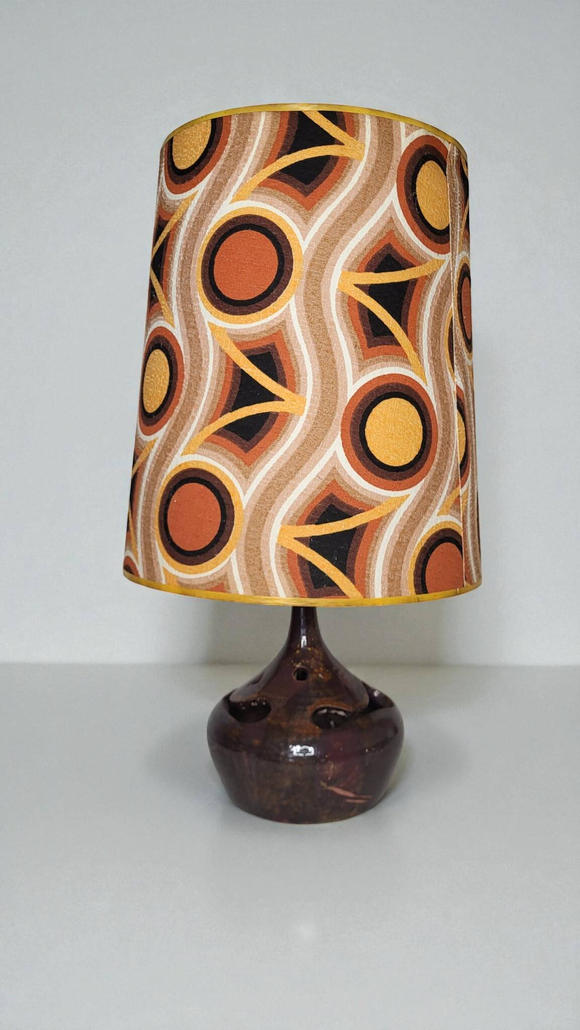 1970s stoneware lamp