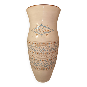 Large signed handmade ceramic vase