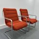 Set of two Mauser tubular lounge chairs, 1970s