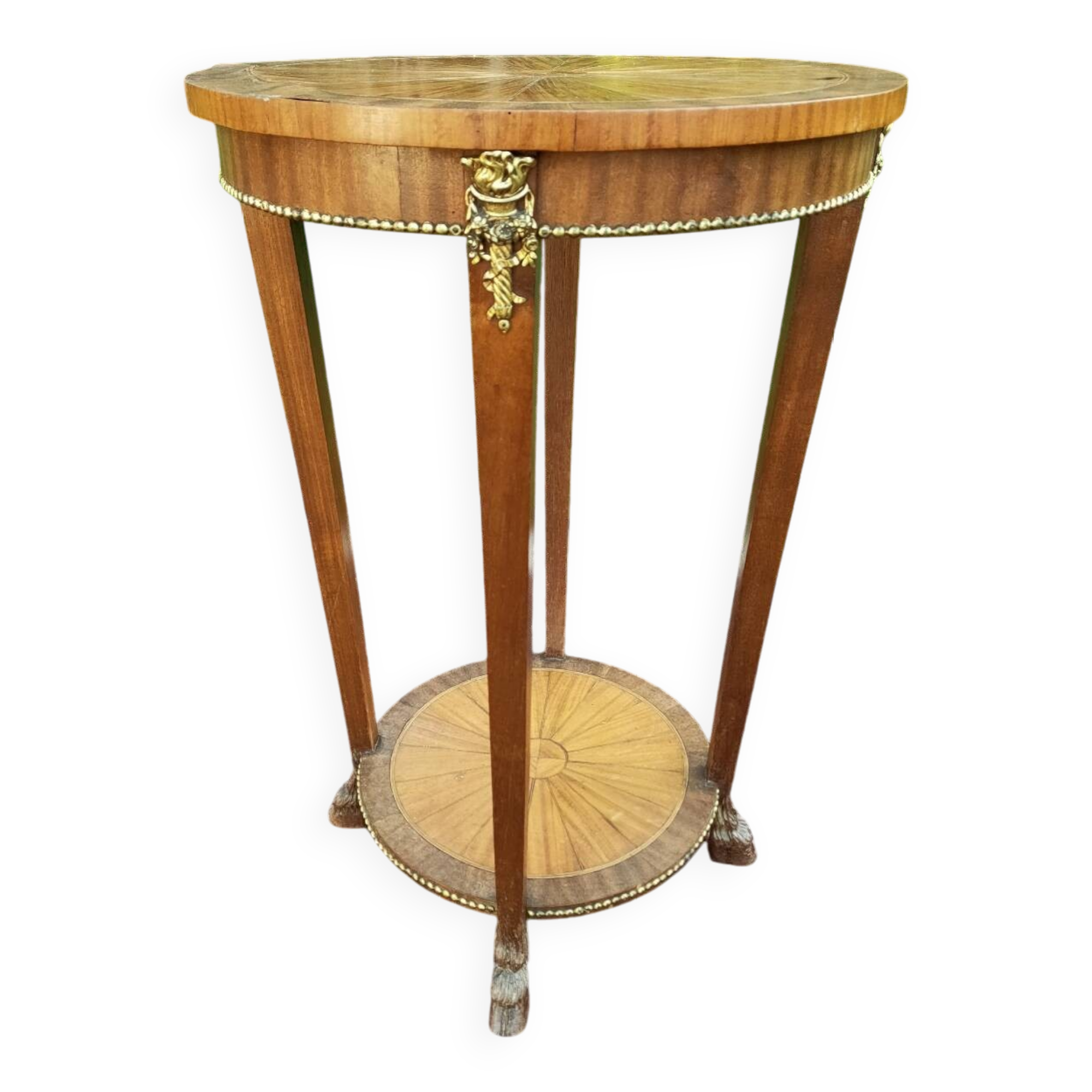 Antique Louis XVI pedestal table from the end of the 19th century