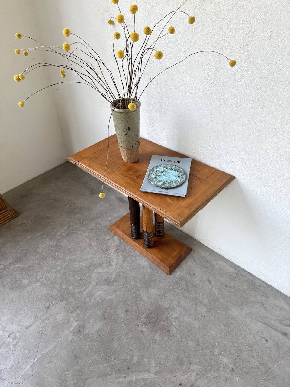 Dudouyt Courtray oak art deco console table